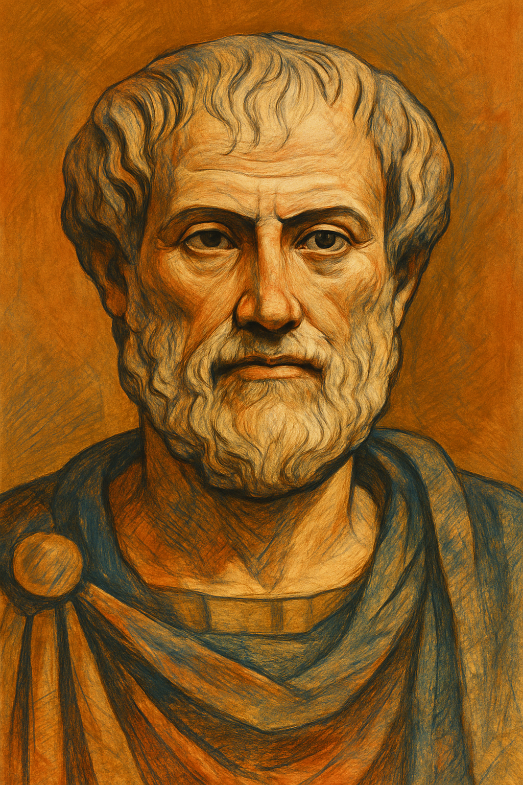 Artistic rendering of Aristotle, ancient Greek philosopher